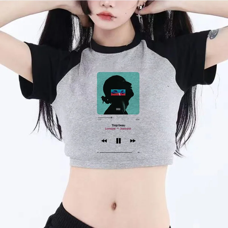 Укороченный женский топ lomобеспечения в стиле хиппи 2000s винтажный кроп-топ и