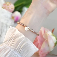 ashiqi genuine natural baroque pearl bracelets purple pearl fashion jewelry gift for girls