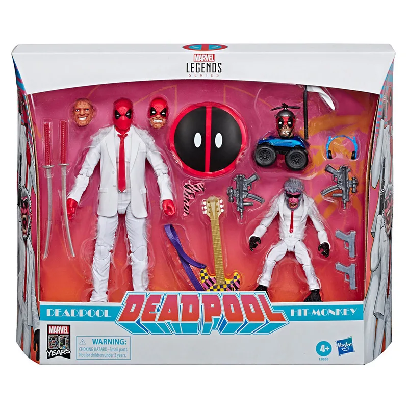 

Фигурки героев комиксов Марвел Hasbro, серия легенд о 80-летии, Дэдпул и бейби, 2 шт./упаковка, игрушечные модели, 6 дюймов