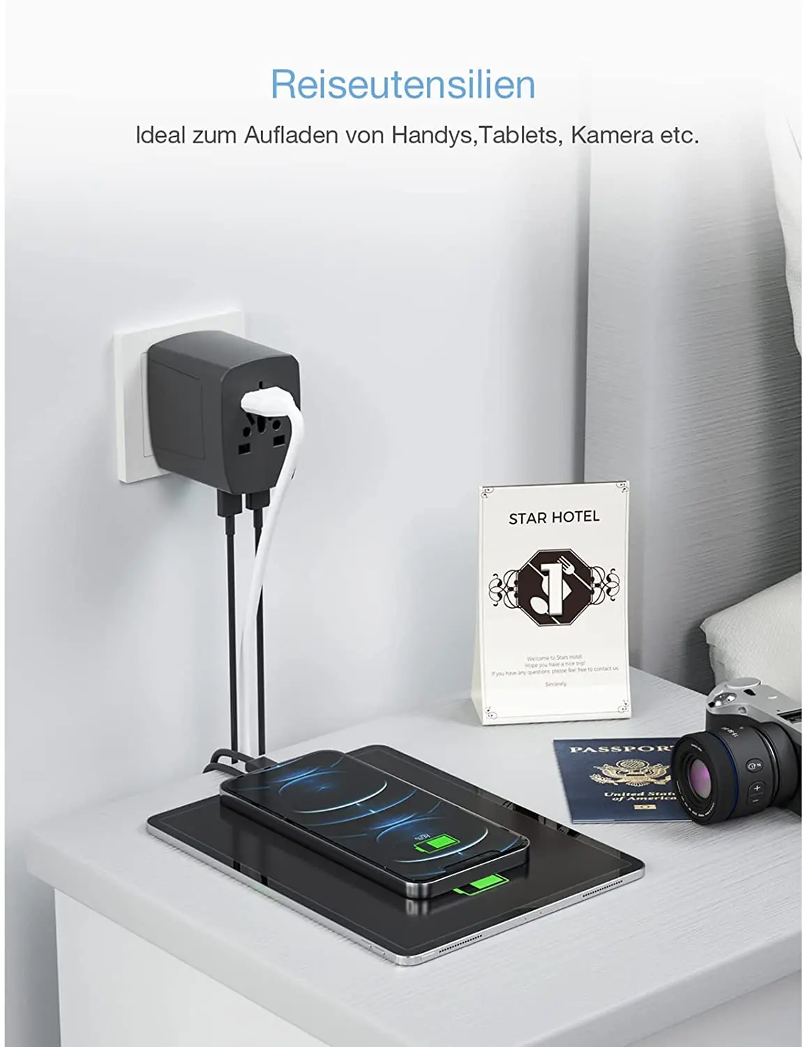 TESSAN адаптер для путешествий Международный Универсальный питания все в одном с 4