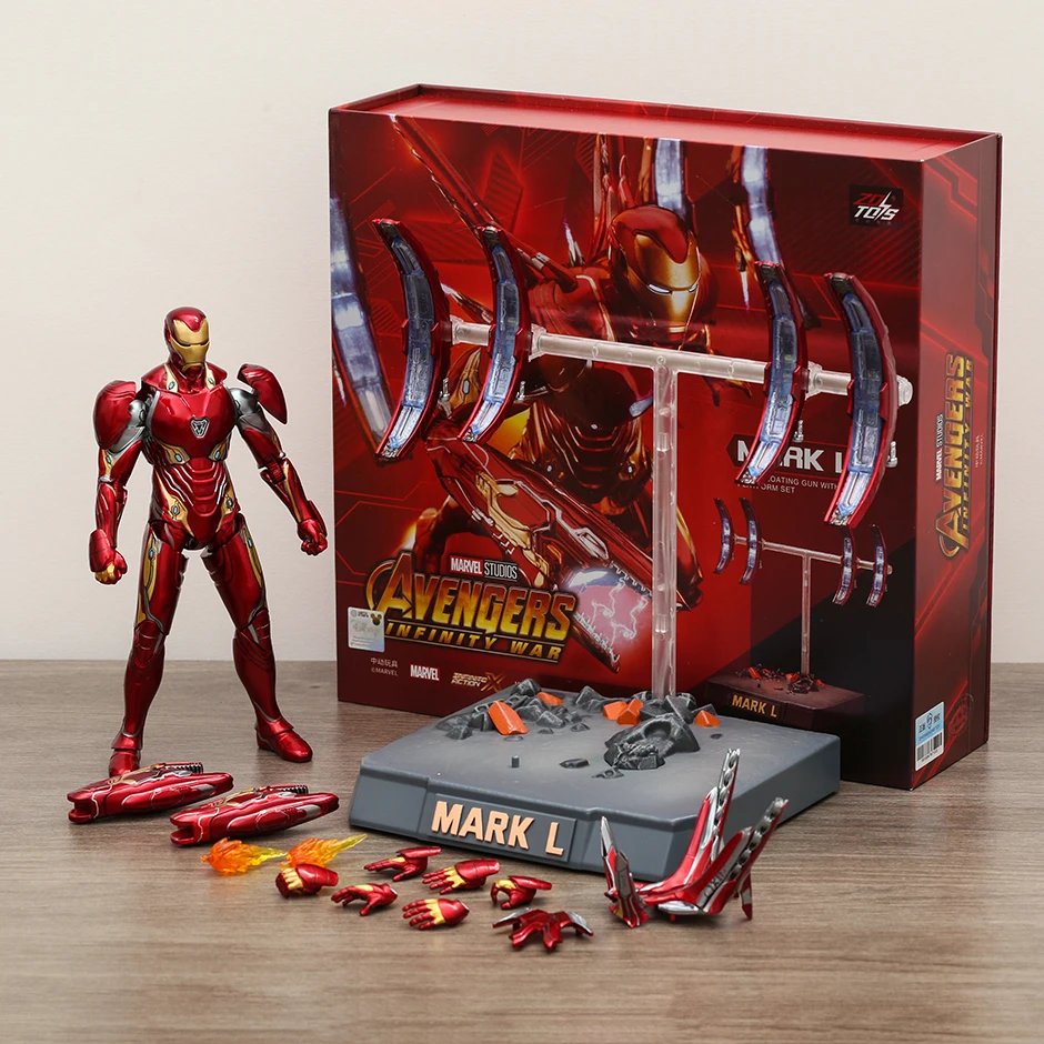 

Экшн-фигурка Marvel Железный человек MK50 Марк L ПВХ, подвижная игрушка для мальчиков, подарок, Коллекционная модель