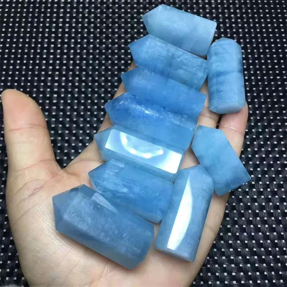 

Wholesale Crystal Stone Small Tower Tiny Blue Aquamarine Point Wand 30mm-40mm 1pc