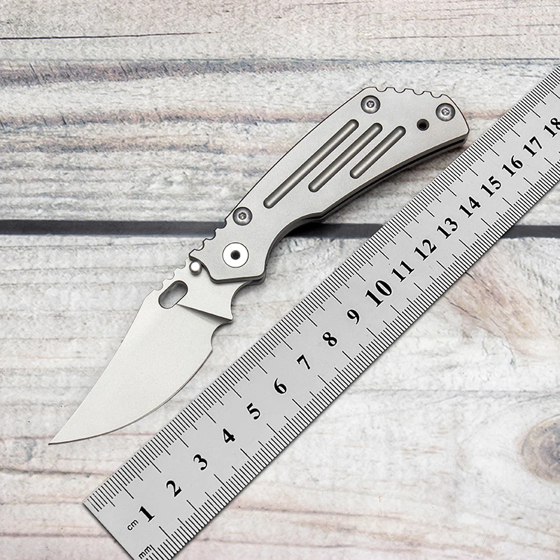 Складной нож Strider PT 100% CPM 20CV с титановой ручкой