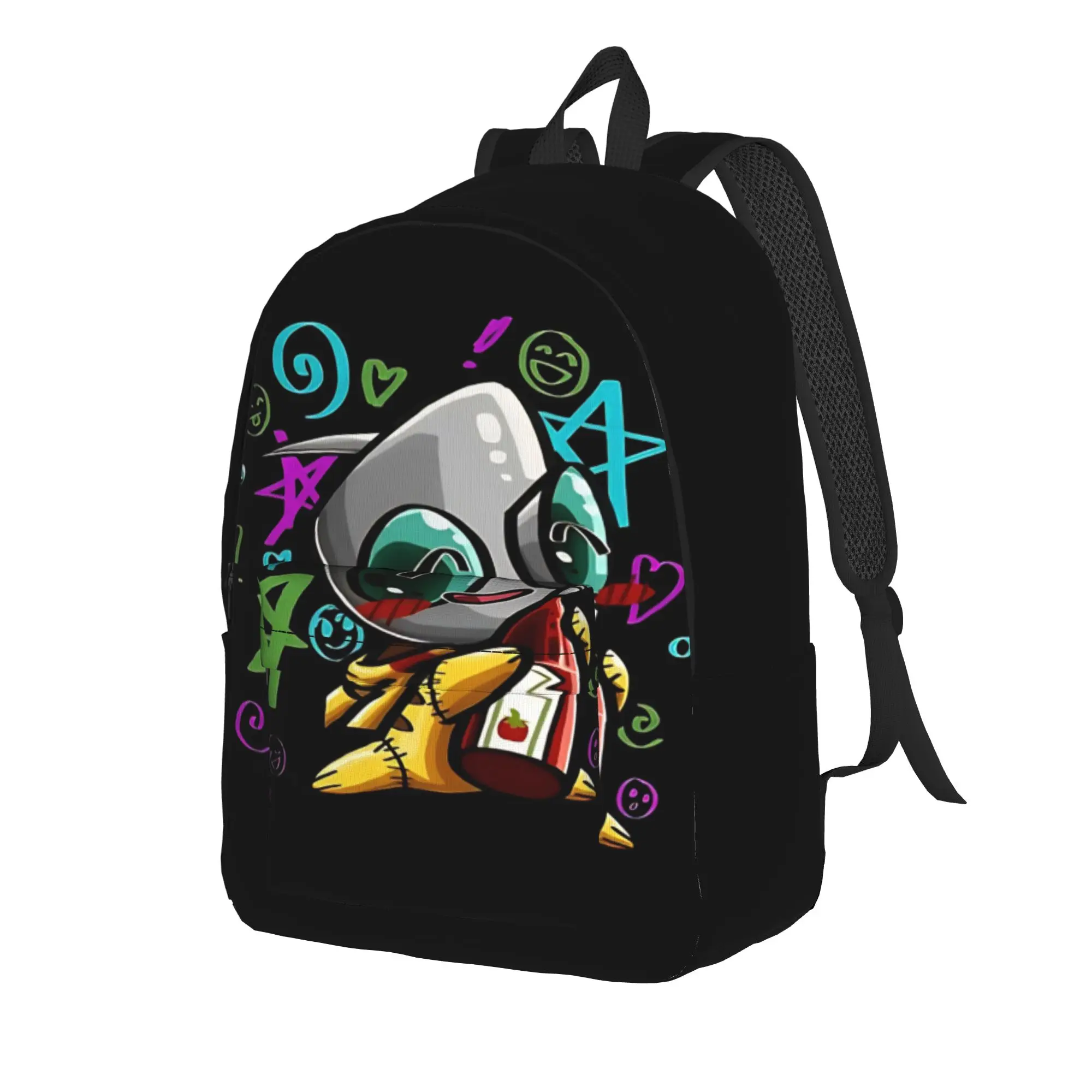Фото Сумка-рюкзак Invader Zim для хранения закусок, идеальная для школьного сезона. №2