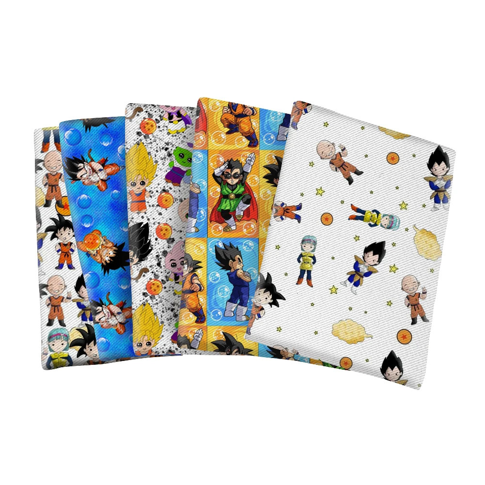 

Japanese cartoon anime Printed Twill Polyester Cotton Fabric for DIY Home Tex Bags Handmade Materials 50*145cm