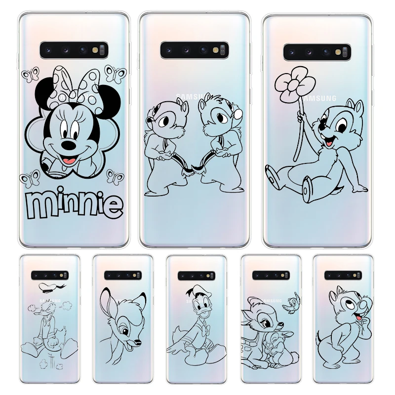 Силиконовый чехол с чипом Дейла Минни для Samsung Galaxy S21 S20 FE Ultra S10 S10E Lite S9 S8 S7 Edge Plus