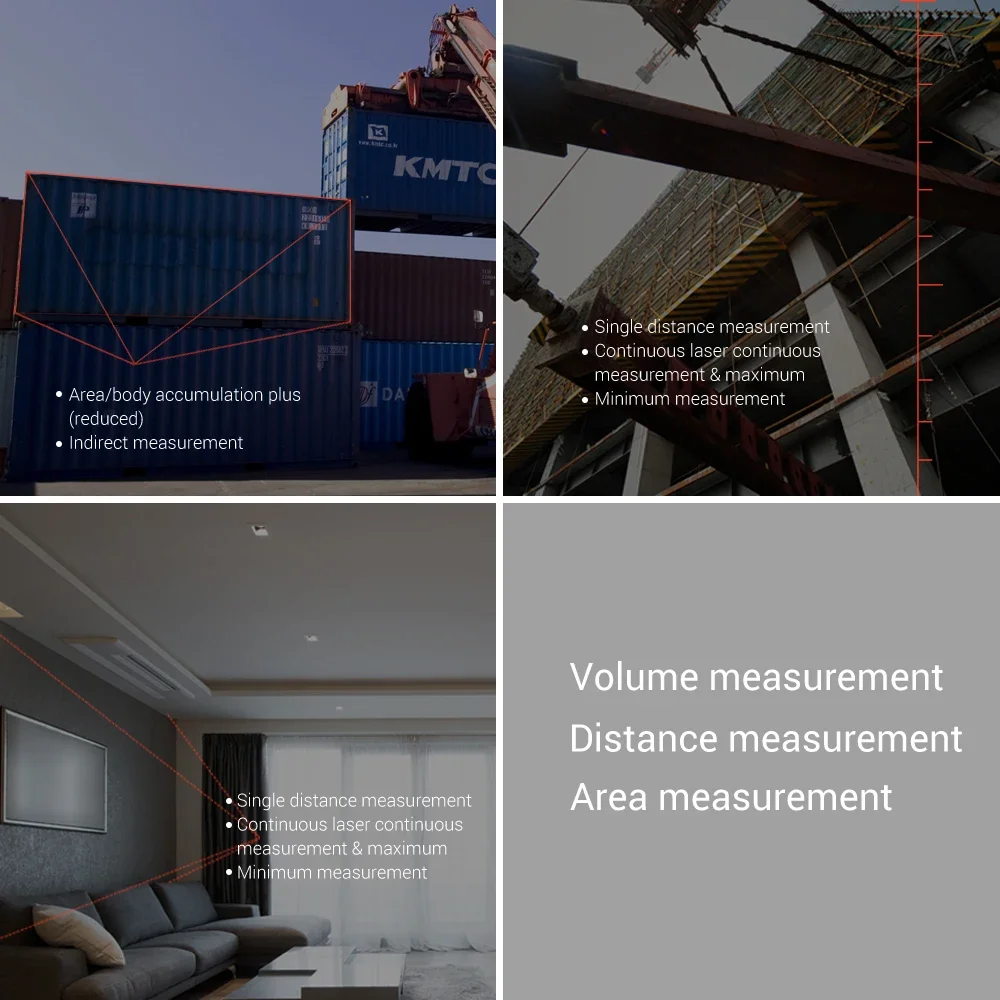 CEM LDM-50H Диапазон измерения 50 м Цифровой лазерный измеритель дистации Ручной