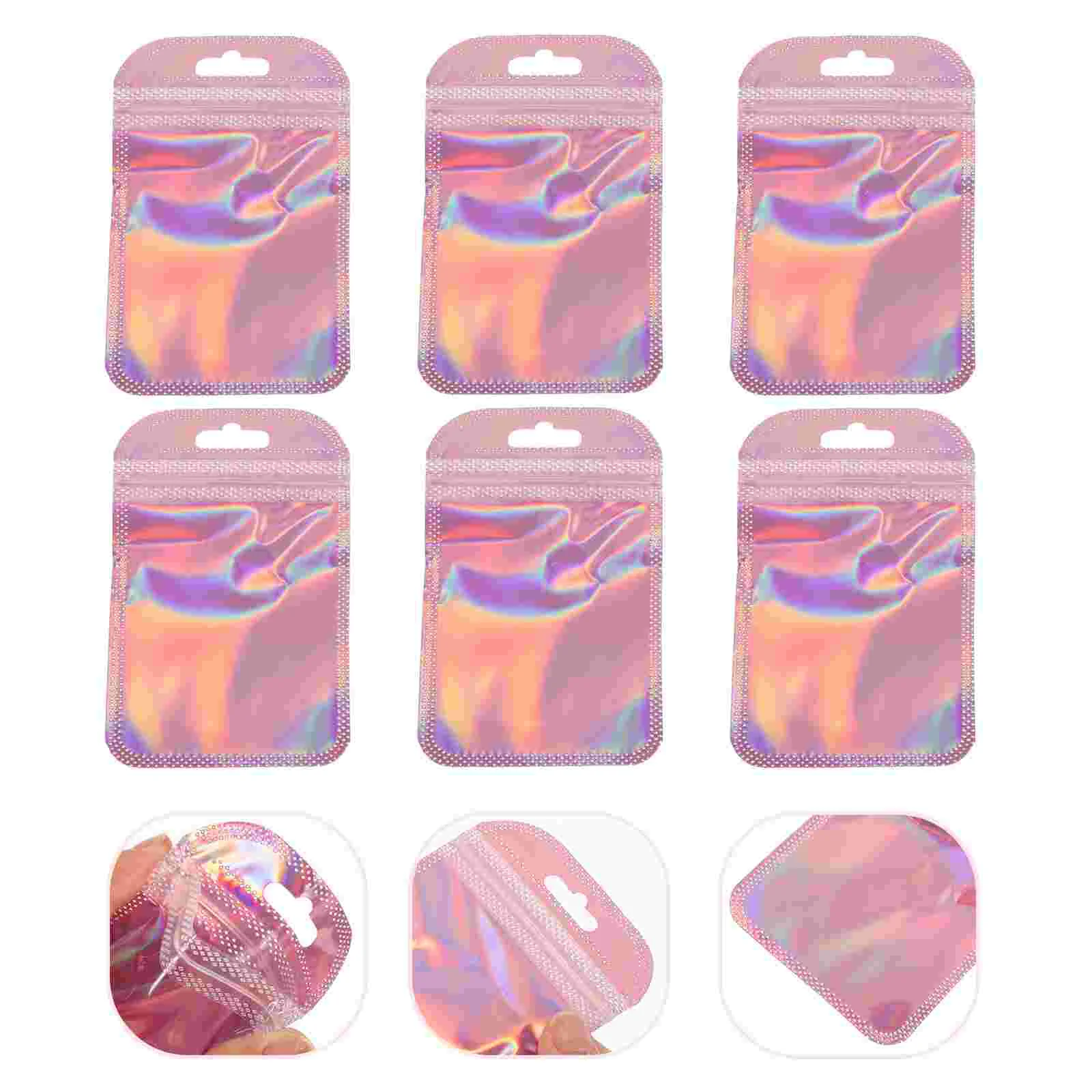 

100 Pcs Plastic Sealable Bags Long Small Self Sealing Pouch Sealed White Jewelry