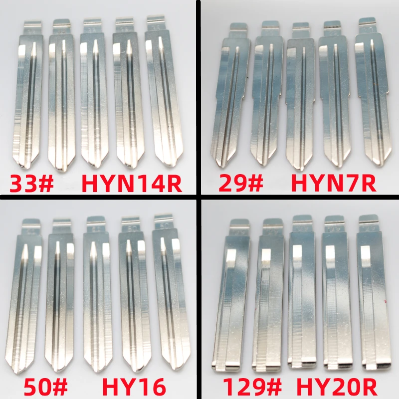 XIEAILI 50 шт. HYN14R HYN7R HY16 HY20R металлический пустой необрезанный лезвие дистанционного