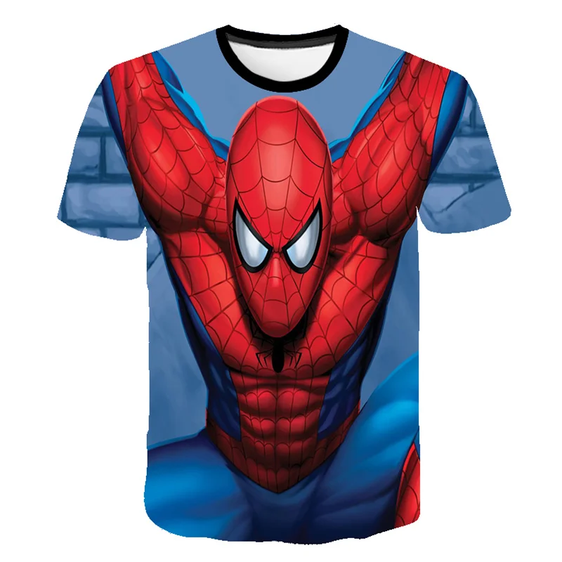

2022 New Summer Fashion Unisex Superhero Movie T-shirt Children Boys Short Sleeves Tees Baby Kids Tops For Girls Clothes 4-14 Y