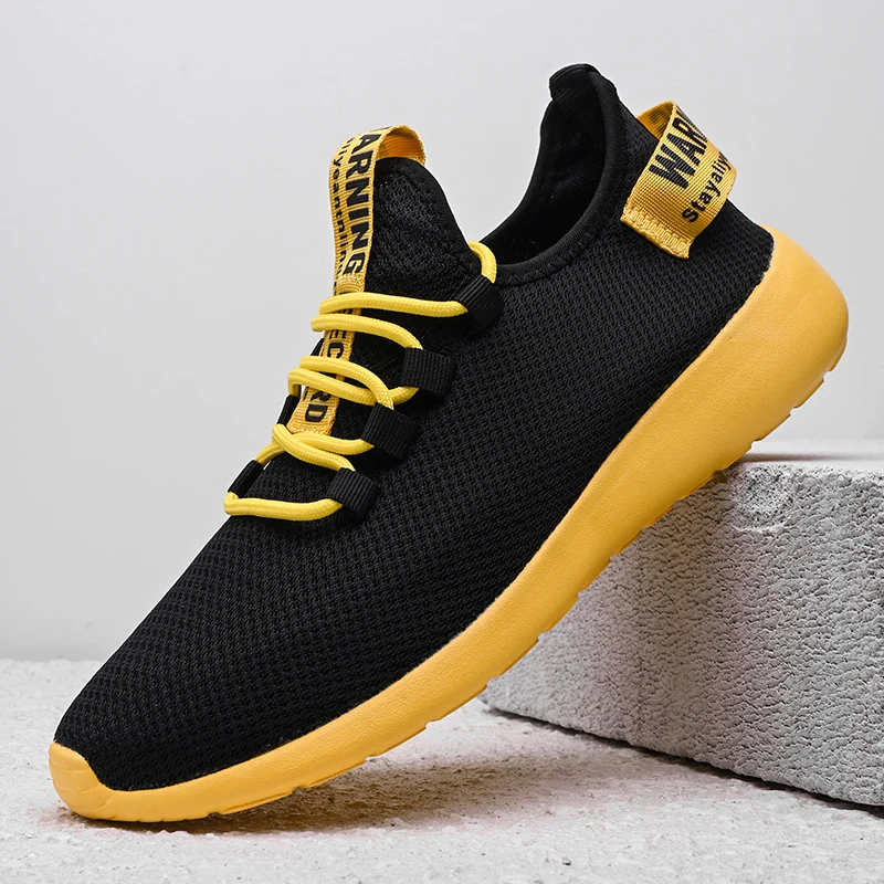 Men Mesh Breather Sneakers Casual Shoes Lac-up Comfortable Shoes Walking Slip on Hard Court Shoes