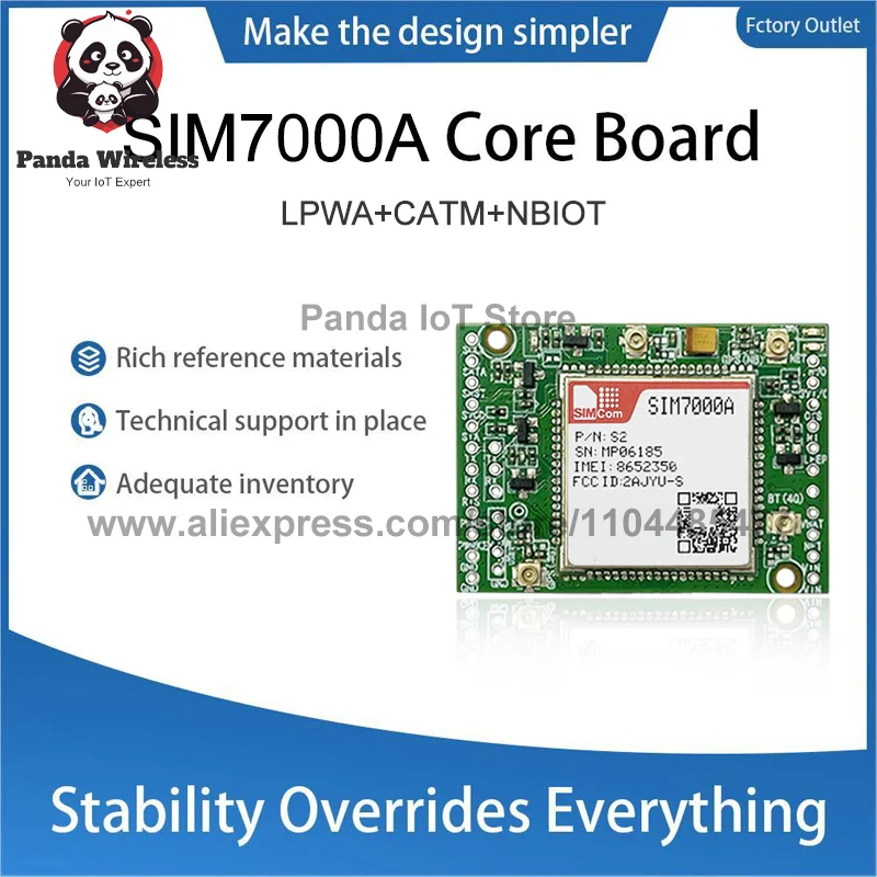 Фото SIM7000A Core BOARD LPWA+NBIOT+CATM+GSM 23PIN B1/B2/B3/B4/B5/B8/B12/B13/B17/B18/B19/B20/B25/B26/B28/B39 с GPS-антенной FPC №4
