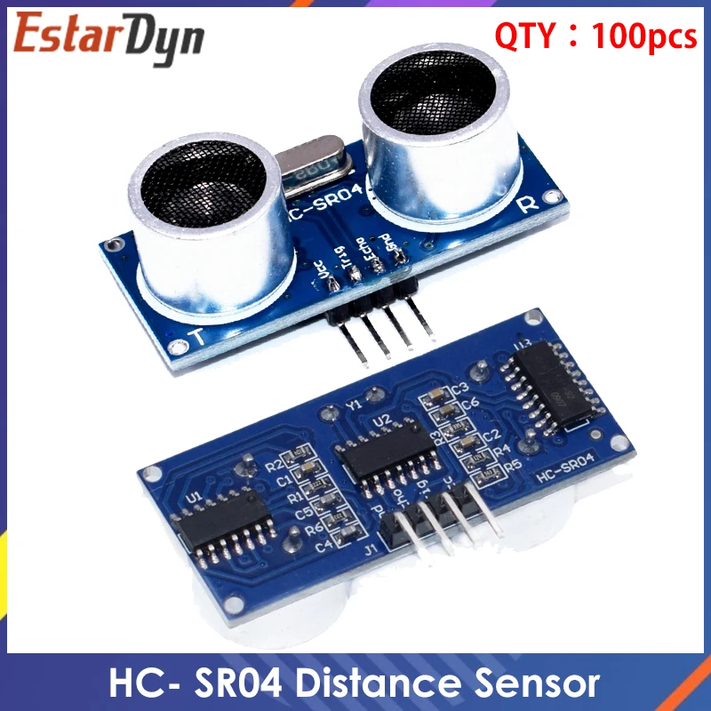 

100Pcs HC-SR04 HCSR04 to World Ultrasonic Wave Detector Ranging Module HC-SR04 HC SR04 HCSR04 Distance Sensor