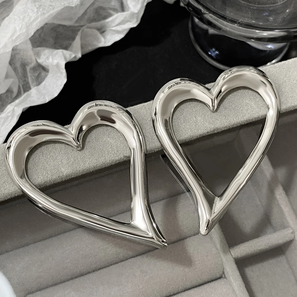 Женские серьги-подвески AENSOA из нержавеющей стали в форме сердца