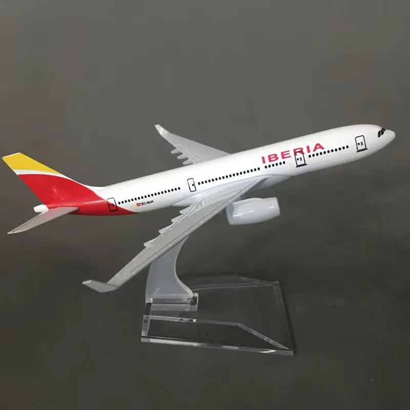 16 см A330 Iberia Airways Airbus масштаб 1/400 литая металлическая модель самолета 330 детский
