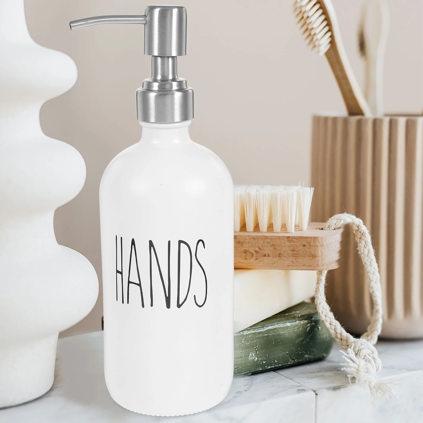 

Bottle Soap Dispenser Bathroom Lotion Dispensers Kitchen Glass Press Type Shampoo Travel Conditioner