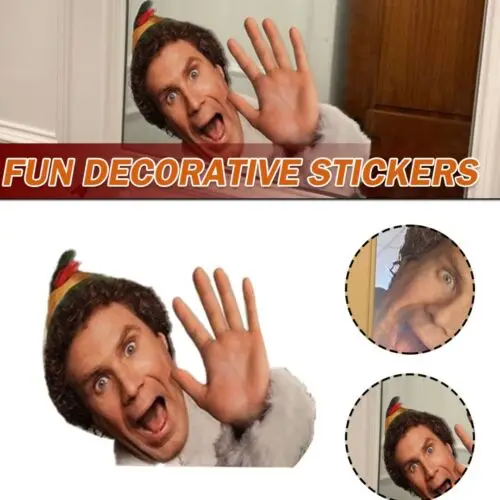 

Christmas Funny Peeking Sticker Glass Window Decals Vinyl Sticker for Cars Truck