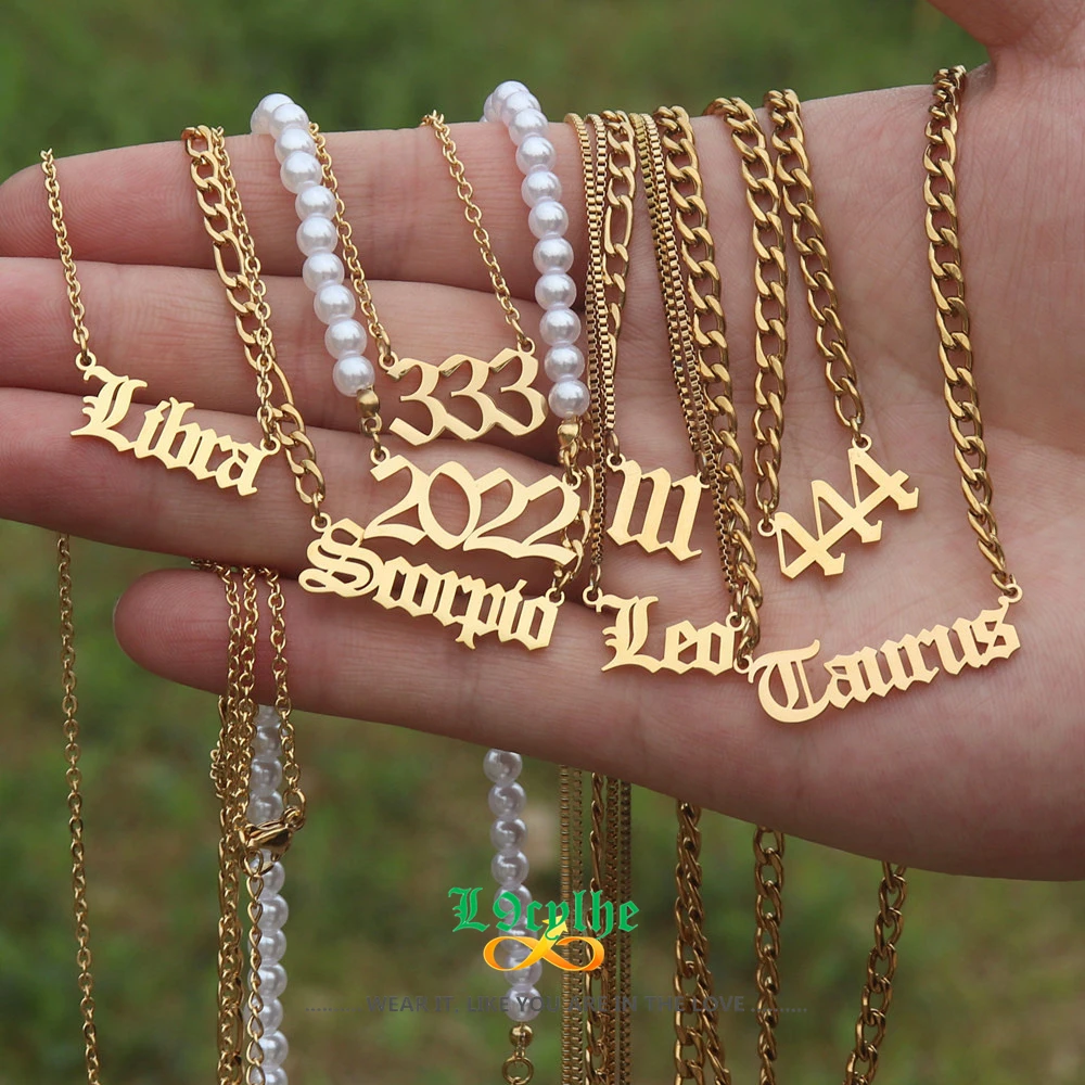 

12 шт./лот ожерелье со знаками Зодиака астрологическое ювелирное изделие чокер жемчужное ожерелье с подвеской со знаком звезды Золотая Сере...