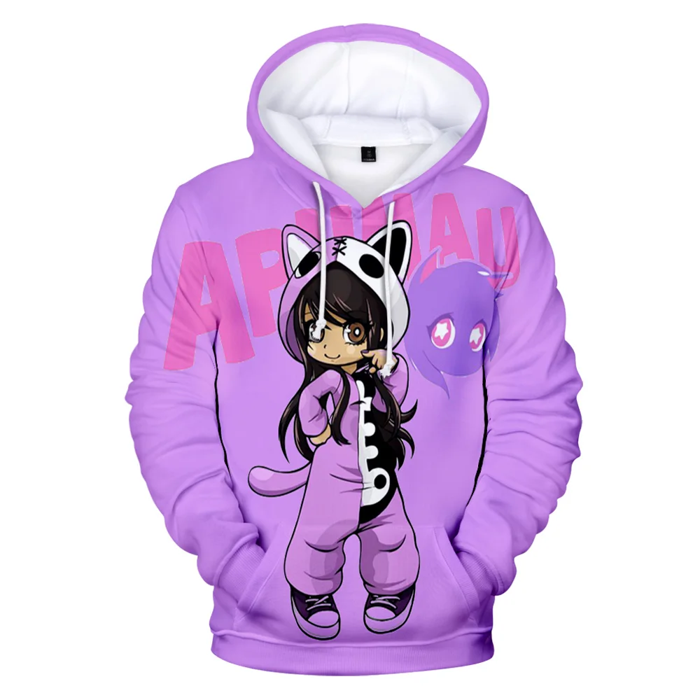 

Newest Kawaii 3D Aphmau Hoodies Sweatshirts Men Women Plus Size Hoodie Fashion Autumn 3D Comic Y2K Boys Girl Pullovers Coat