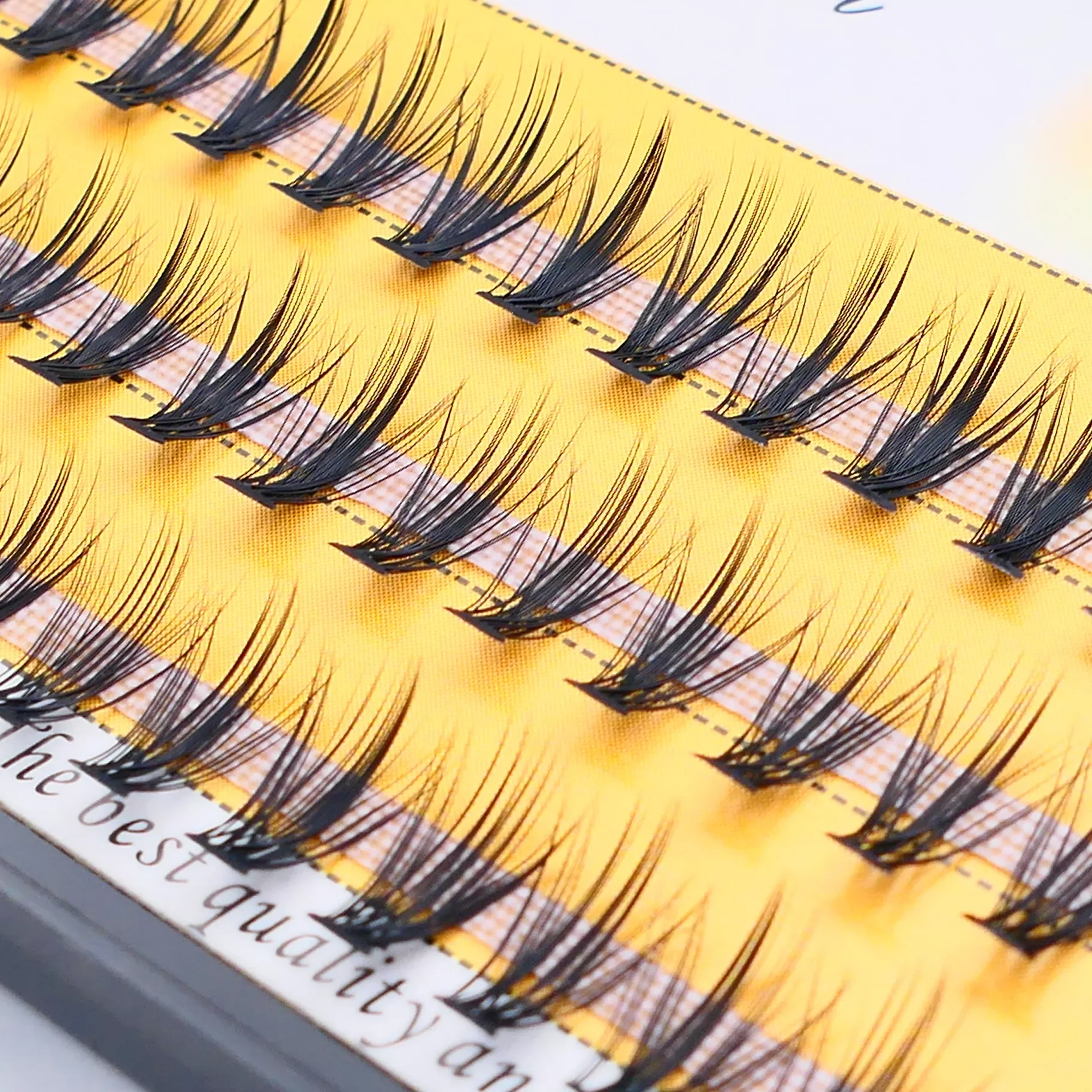 

NEW Eyelash Extensions 60 Bundles/Box 0.07mm Natural Style Handmade Lash Bund Multiple Length Russian Volume