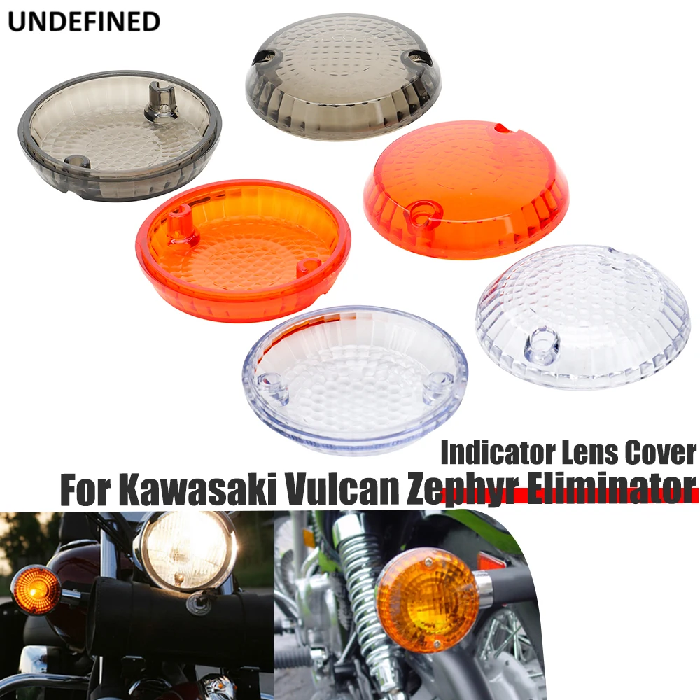 

Turn Signals Light Indicator Lens Cover for Kawasaki Vulcan 1500 Eliminator Zephyr Yamaha Warrior V-Star Motorcycle Front Rear