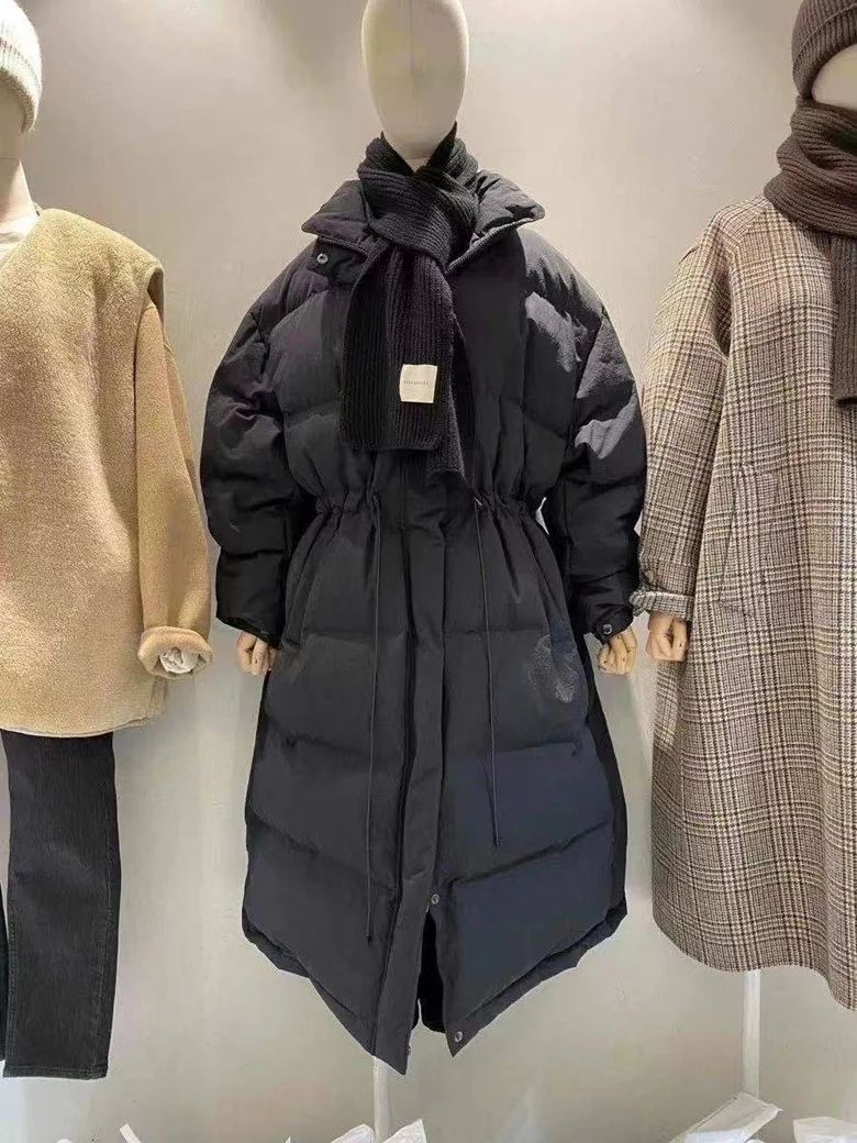 Warm Down Jacket for Women Mid-Length Winter New Popular Design Down Fashion Waist-Controlled Thick Down Jacket for Ladies