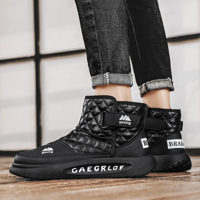 GR-22003M WATERPROOF SNOW WALKING SHOES MEN'S HUNTING BOOTS TACTICAL SHOES DESERT COMBAT ANKLE LEATHER MOUNTAINEERING SHOES