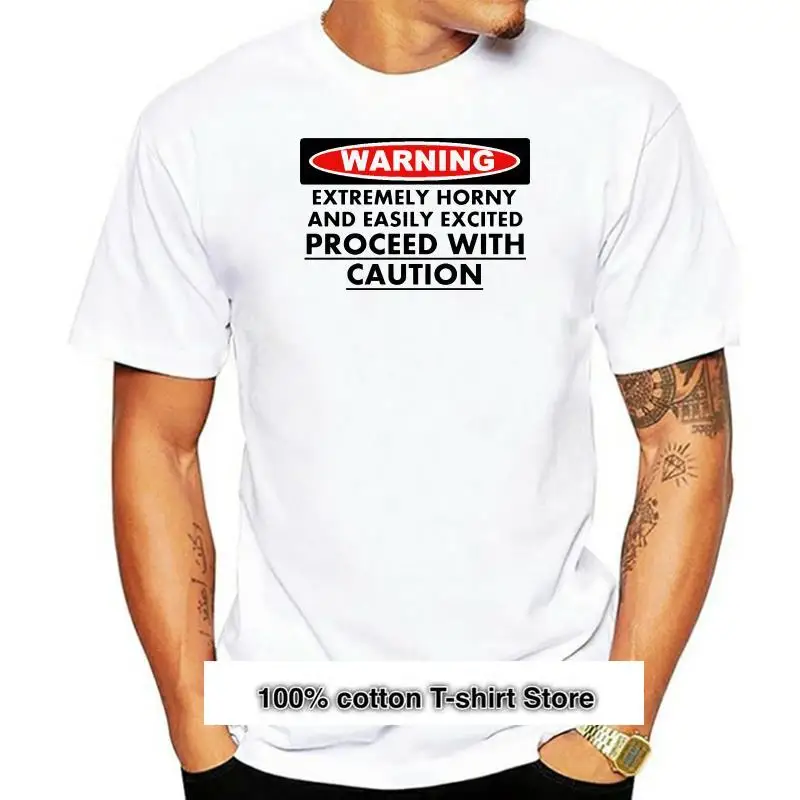

Warning-Camiseta extremadamente caliente y Excite fácilmente para hombre y mujer, camiseta sin mangas, Unisex, 1864