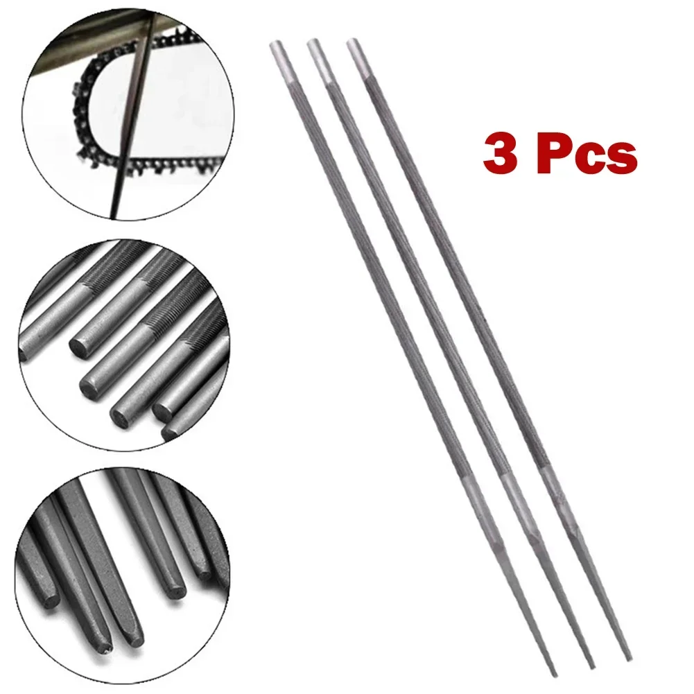 3 шт. круглые напильники для цепной пилы заточка цепей бензопилы 4 мм 8 5