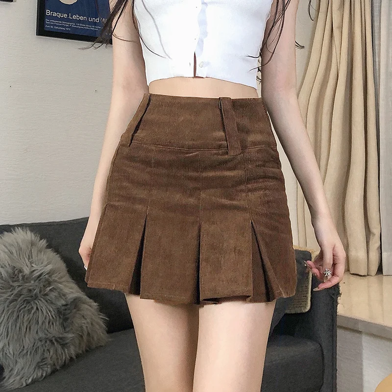 

Женское короткое платье, плиссированная юбка с сердечником-фонариком, новая модная зимняя короткая юбка для женщин. Kio