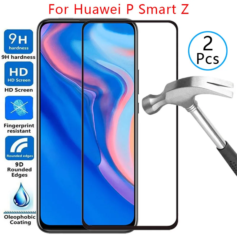 Защитный экран 9d, чехол из закаленного стекла для huawei p smart z, чехол для psmartz, psmart, smar, smat, smart, защитный чехол для телефона