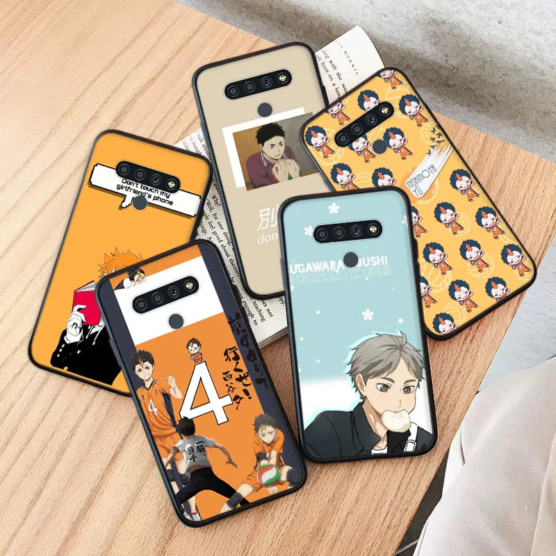 

Black Case for iPhone 5 5S SE 6 6S 7 8 Mini 12 11 Pro XR Max Haikyuu
