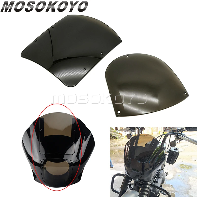 Дым фары Обтекатели лобового стекла для Harley Sportster XL 883 1200 Железный - Цена: 799.17