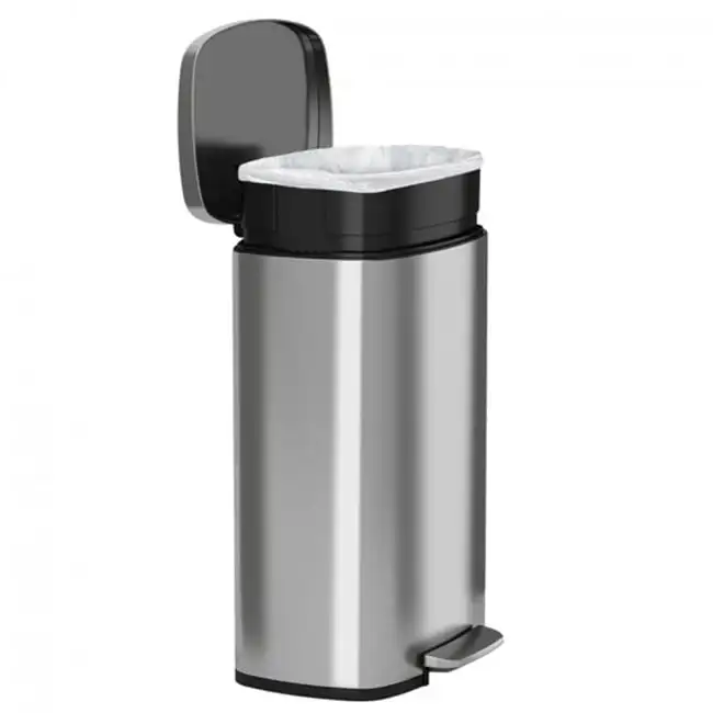 

Liter SoftStep Stainless Steel Kitchen Trash Can