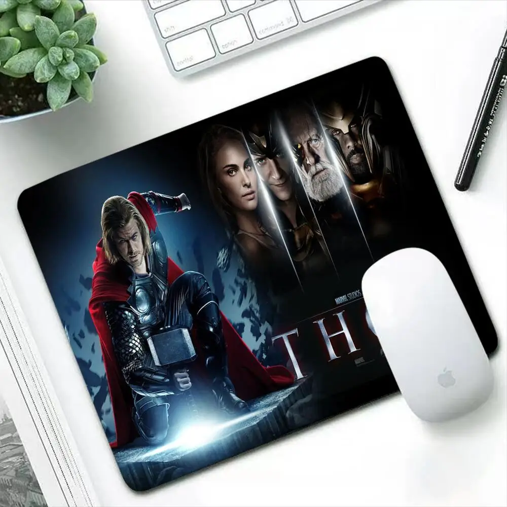 

Marvel Thor Small Mouse Pad Gaming Accessories Gabinete PC Gamer Computer Desk Mat Laptop Varmilo Keyboard Mousepad