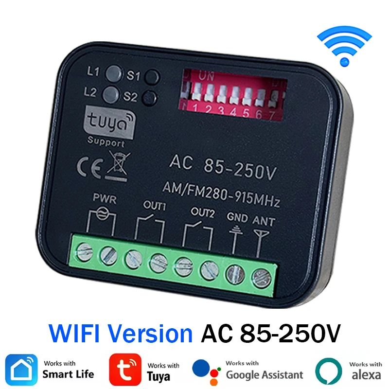 

Умный приемник гаражных ворот Yinuogo YNG201/YNG206 WiFi+RF