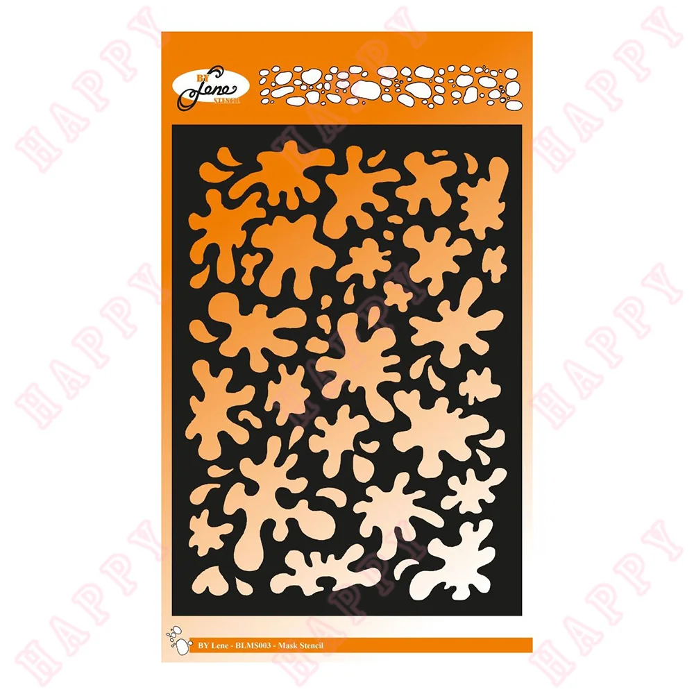 

Summer Hot Sale New 2022 Splatter A5 Cutting Stencil Scrapbook Diary Diy Decoration Paper Craft Embossing Template Card Handmade
