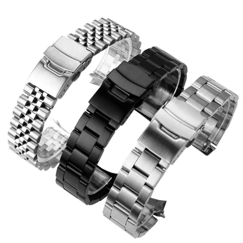 Ремешок изогнутый из нержавеющей стали для Casio 2784 22 мм