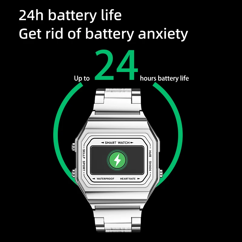 Роскошные золотистые Цифровые Смарт-часы с сенсорным экраном для мужчин 2022