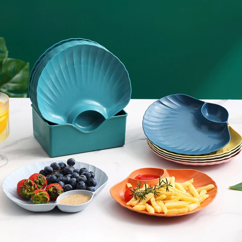 Кухонная тарелка для завтрака картошки фри с приправой