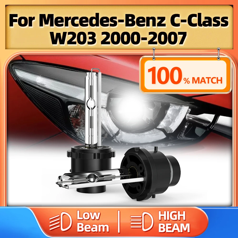 Автомобильная ксеноновая лампа HID 35 Вт 6000 В 2000 K для Mercedes-Benz C-Class W203 2003-2004 2005 2006 2007