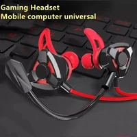 earphone helmets for cs games gaming in ear headset 7 1 with mic volume control pc gamer earphones