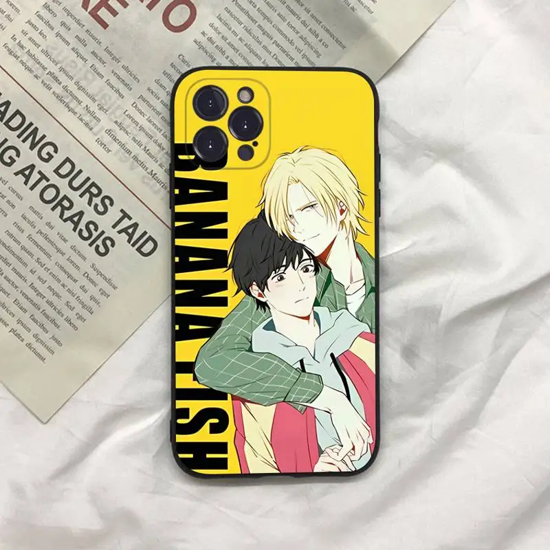 Japan Anime Banana Fish Phone Case For iPhone 13 Pro MAX 14 11 12 Mini X XS XR 6 7 8 Plus SE 2020 Soft TPU Cover