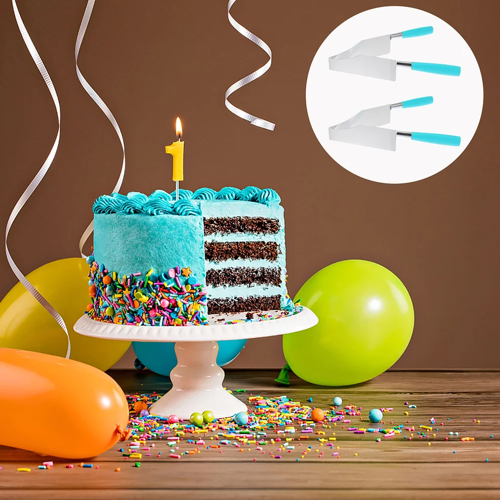 

4pcs Stainless Steel Cake Tongs Cake Cutters Kitchen Gadgets (Random Color)