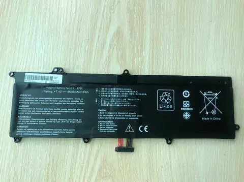 Аккумулятор для ноутбука ASUS C21-X202 S200E X202E X201E S200L S200 S200E X201 X201E