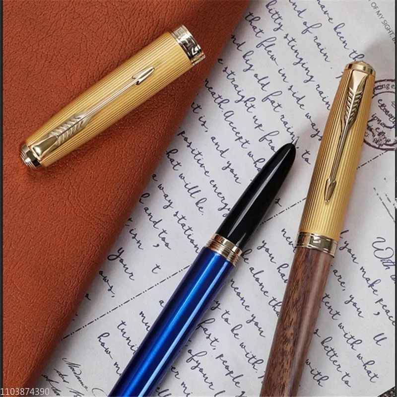 Перьевая ручка Jinhao 85 перьевая Iridium Gold F с наконечником 0 5 мм из натурального