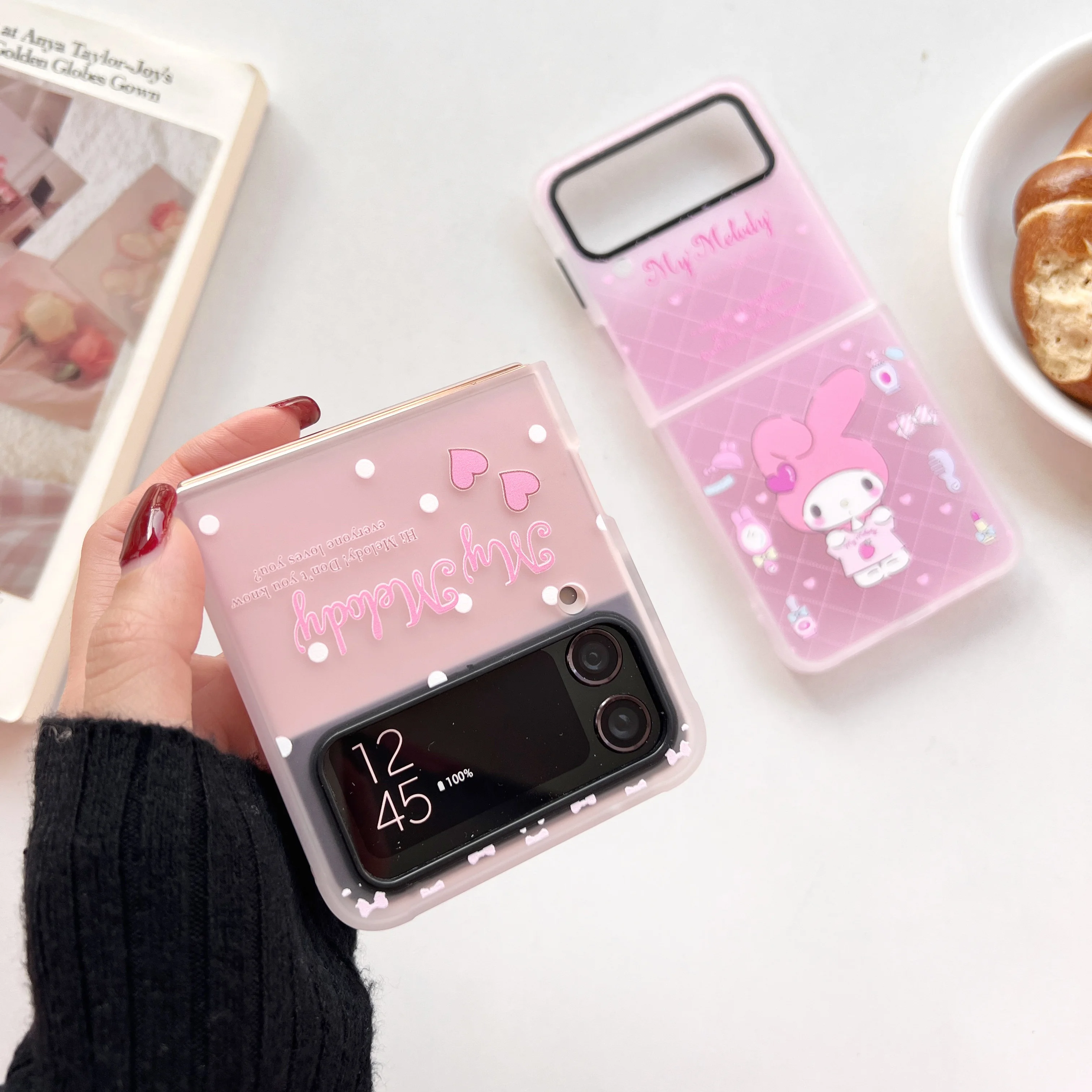 Фото Противоударный чехол Sanrio для телефона Samsung Galaxy Z Flip 3 4 ZFlip3 ZFlip4 Flip3 №5