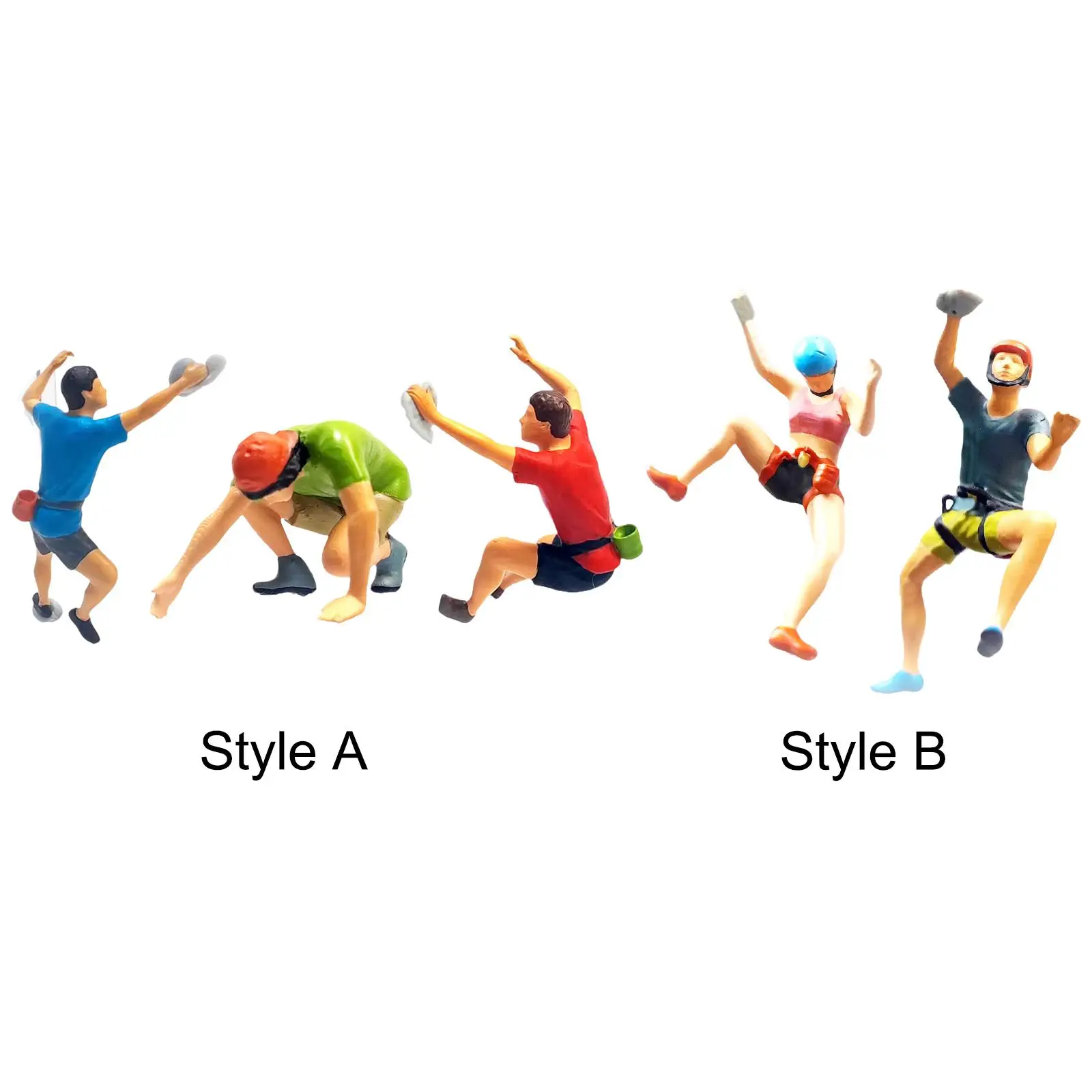 1/87 фигурки скалолазания коллекции моделей людей реквизит для фильмов смола