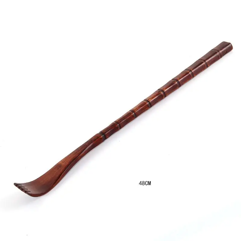 1Pc Long Natural Wood Back Scratcher Massager Pen Clip Handy Manually Body Stick 28ED