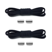 elastic no tie shoelaces semicircle shoe strings rope round laces for kids and adult sneakers shoelace quick lazy metal lock